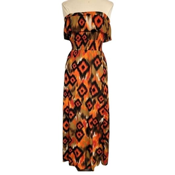 Poetry strapless maxi dress  sz Small - Picture 1 of 7